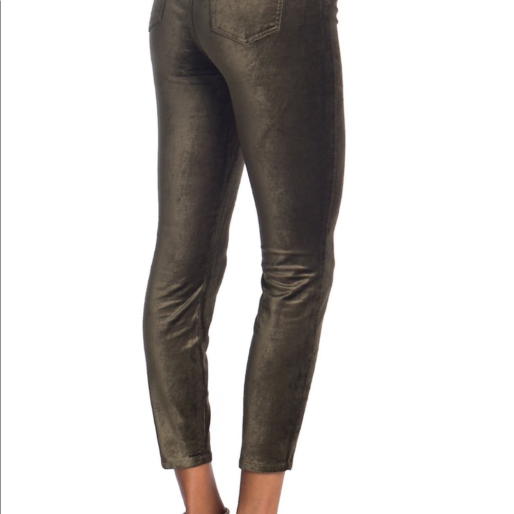7For All Mankind High Waist Velveteen Skinny Pants